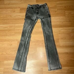 Serenede Gray Denim Stacked Jeans